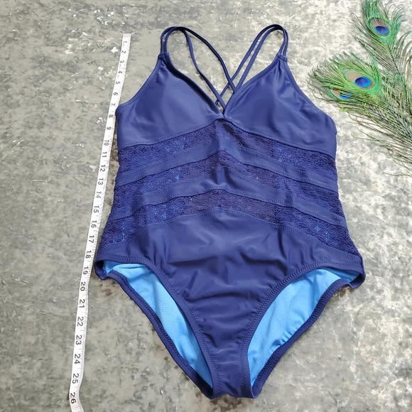 Xhilaration Crochet One Piece Swimsuit - Picture 5 of 7